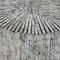 20" Multicolor Shell & Wood Contemporary Accent Table